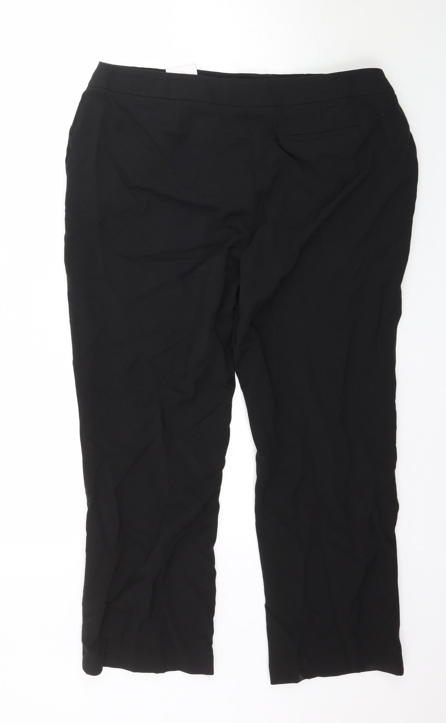Petite Womens Black   Trousers  Size 16 L27 in - Work Office