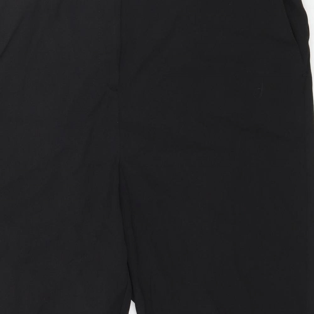 Petite Womens Black   Trousers  Size 16 L27 in - Work Office