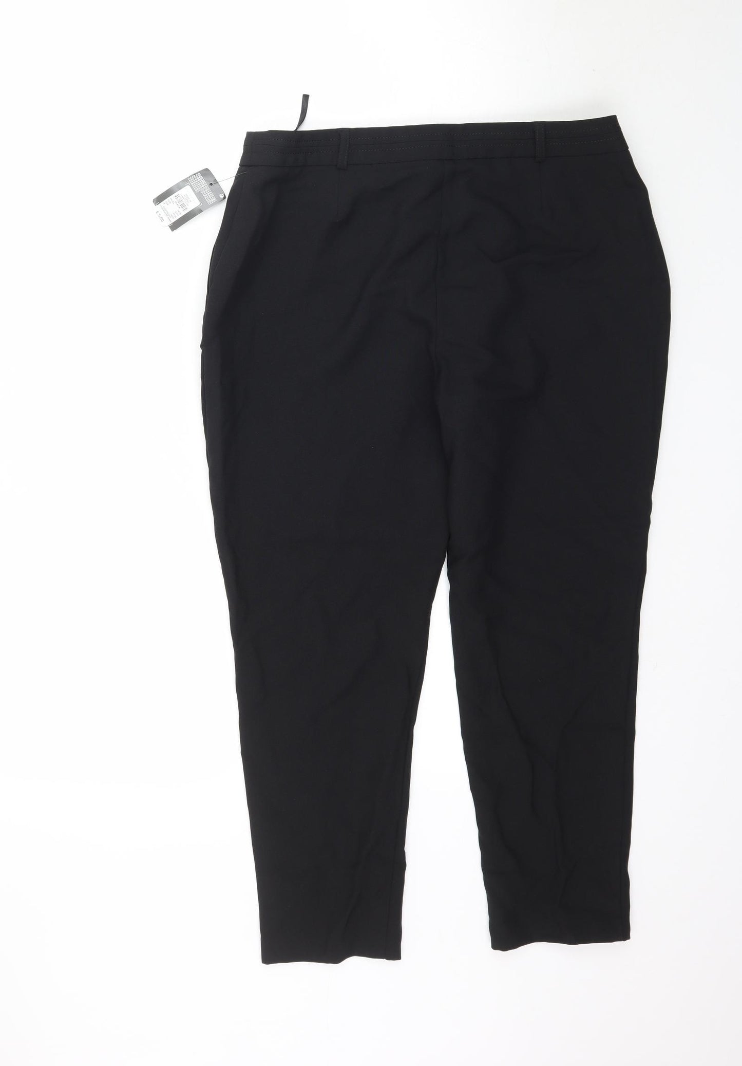 Primark Womens Black   Trousers  Size 14 L25 in - Work Office