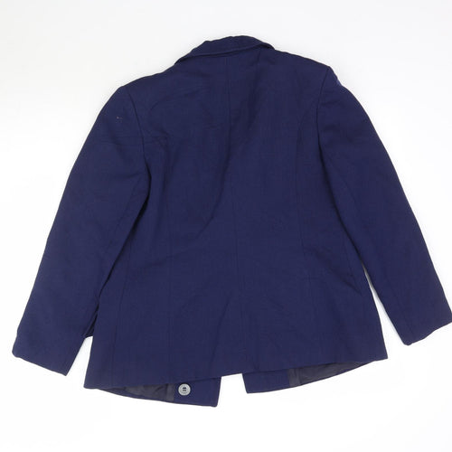 Elgee Womens Blue   Jacket Blazer Size M