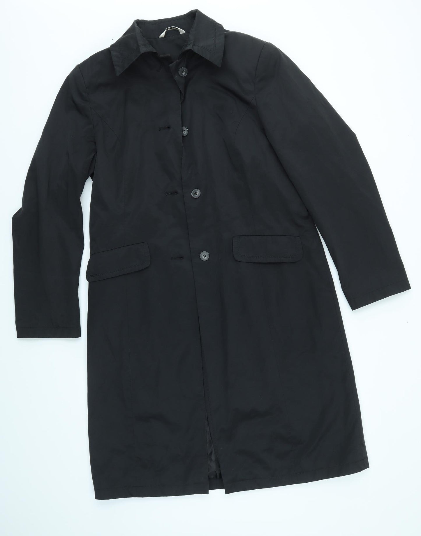 George Womens Black   Overcoat Coat Size 10