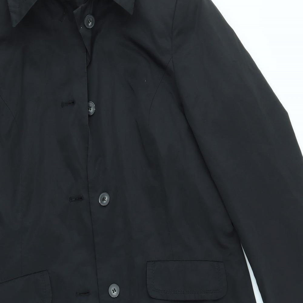 George Womens Black   Overcoat Coat Size 10