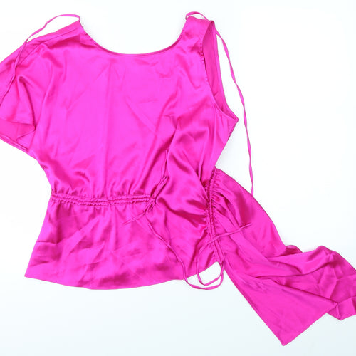 Topshop Womens Pink   Basic Blouse Size 12