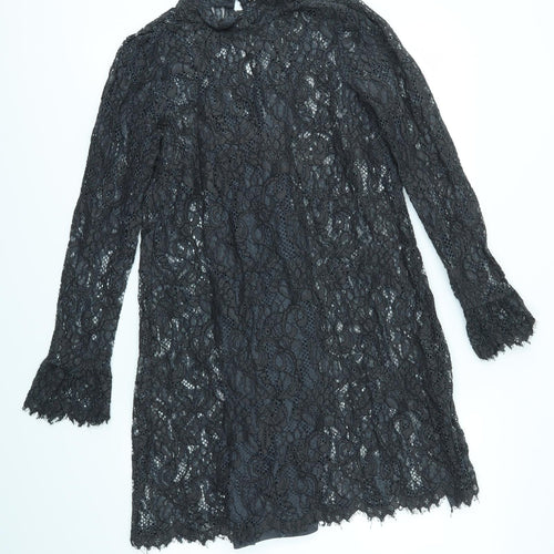 H&M Womens Grey  Lace A-Line  Size 8