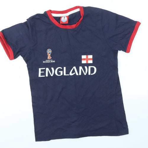 FIFA WORLD CUP Boys Multicoloured   Basic T-Shirt Size 9-10 Years  - ENGLAND