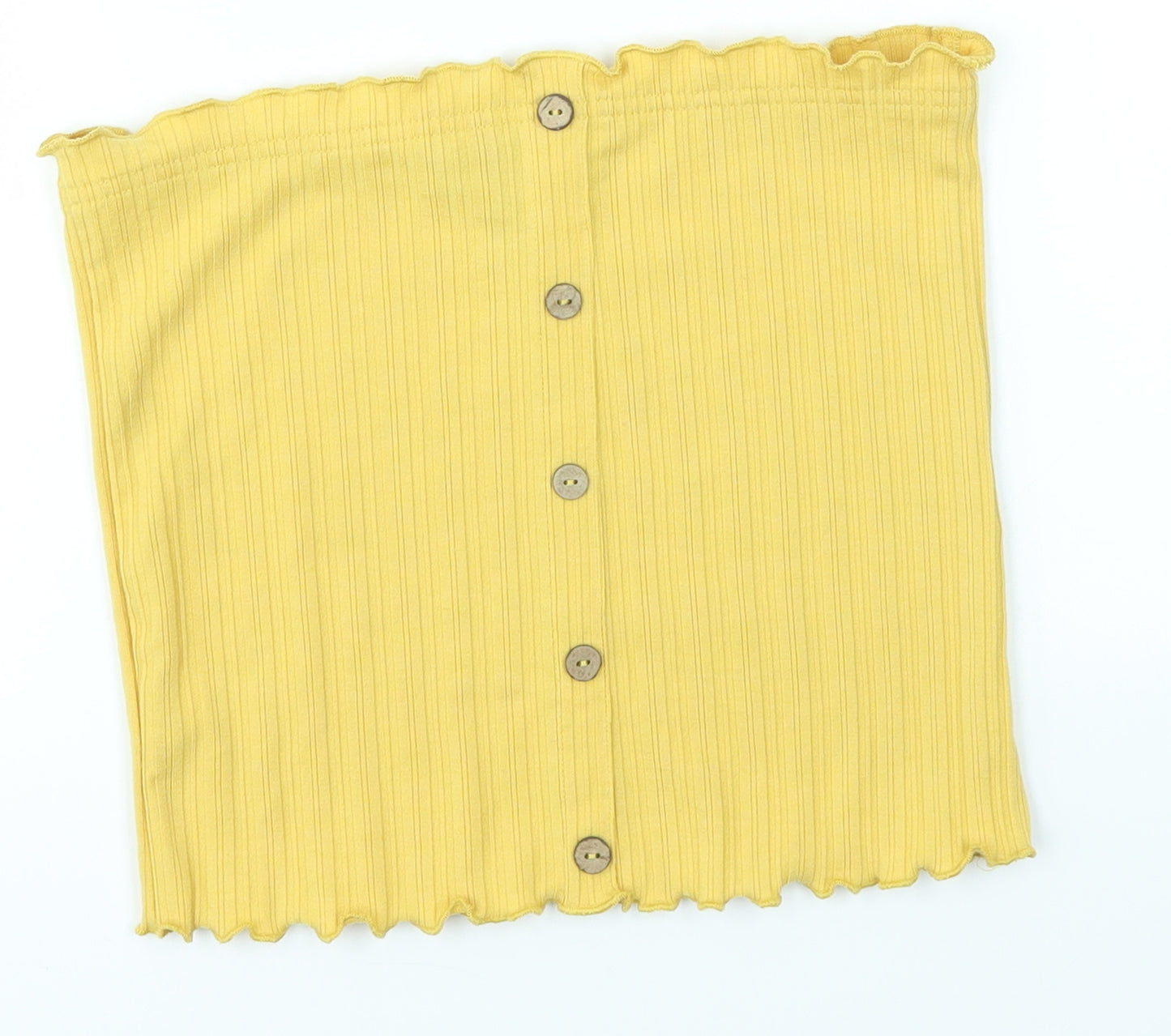 New Look Womens Yellow   Cropped Blouse Size S