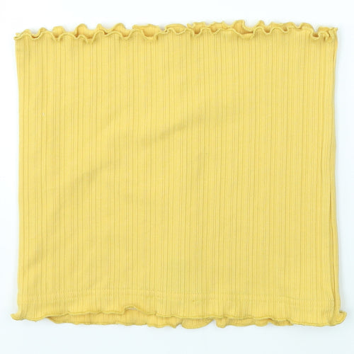 New Look Womens Yellow   Cropped Blouse Size S