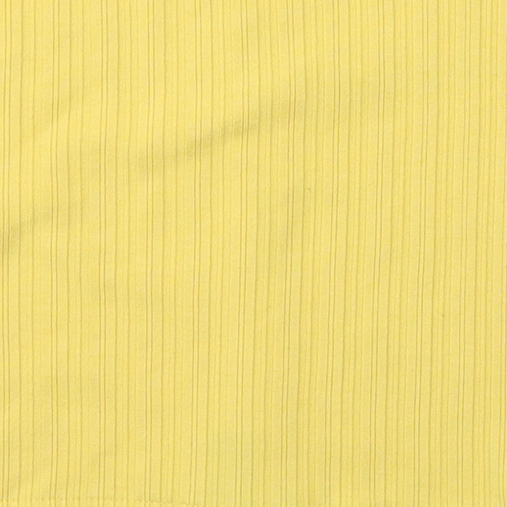 New Look Womens Yellow   Cropped Blouse Size S