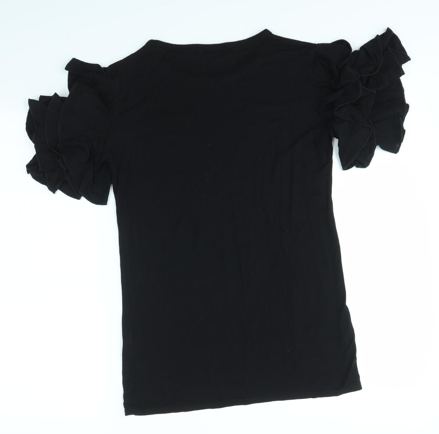 PRETTYLITTLETHING Girls Black   Basic T-Shirt Size 11-12 Years  - SASSY