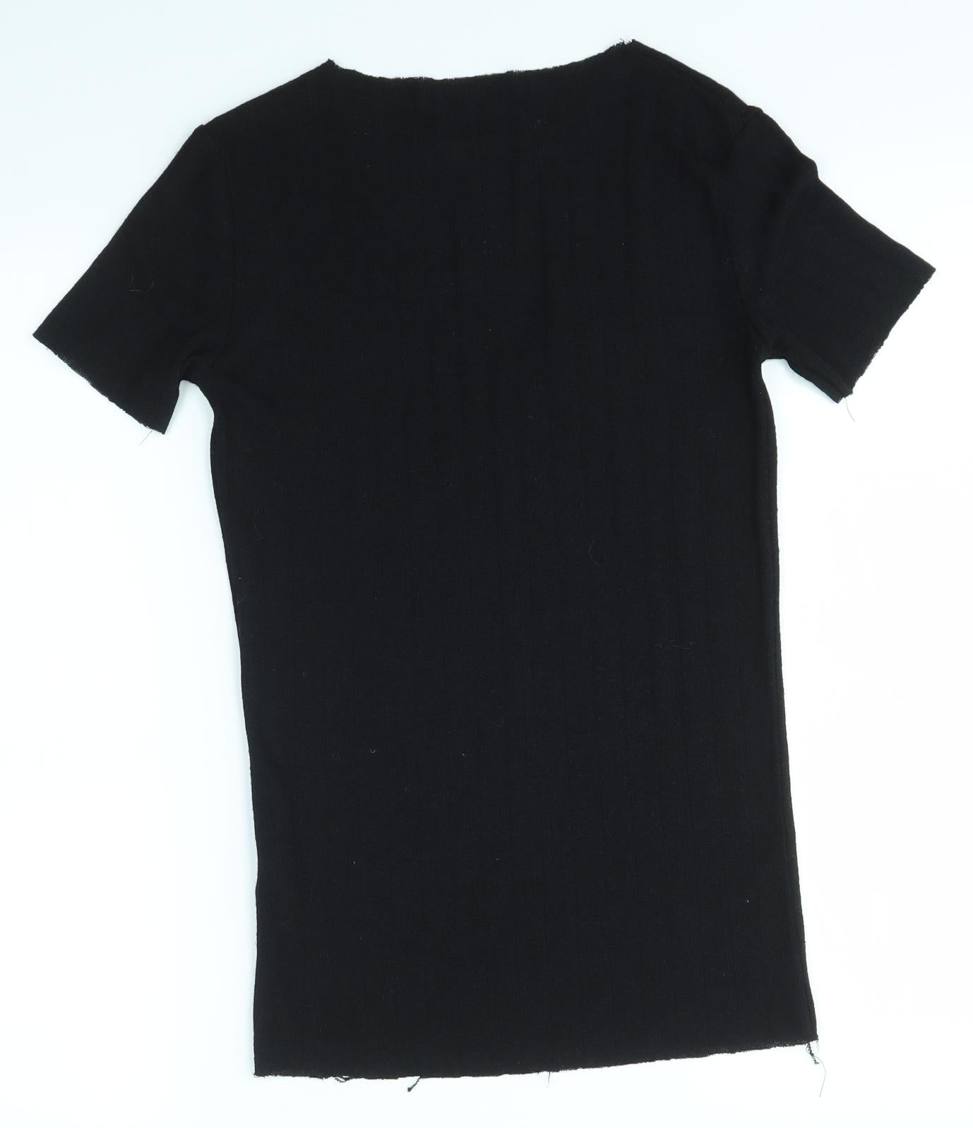 Zara Trafaluc Womens Black   Basic Polo Size S