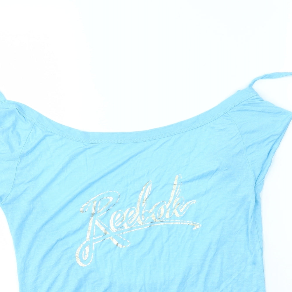 Reebok Womens Blue   Basic T-Shirt Size S