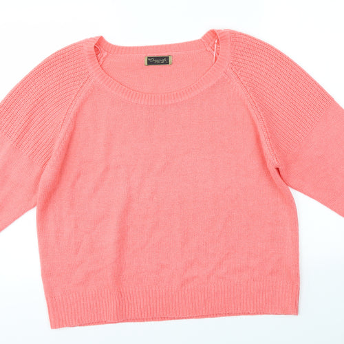 ORIGINALS Womens Pink   Pullover Jumper Size L