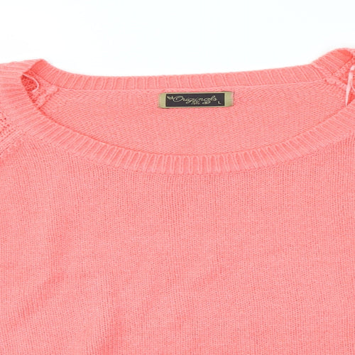 ORIGINALS Womens Pink   Pullover Jumper Size L