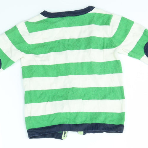 H&M Baby Multicoloured Striped  Cardigan Jumper Size 9-12 Months