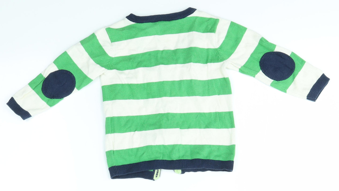 H&M Baby Multicoloured Striped  Cardigan Jumper Size 9-12 Months