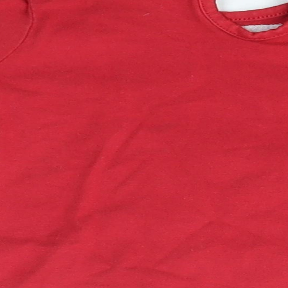Matalan Baby Red   Basic T-Shirt Size 6-9 Months