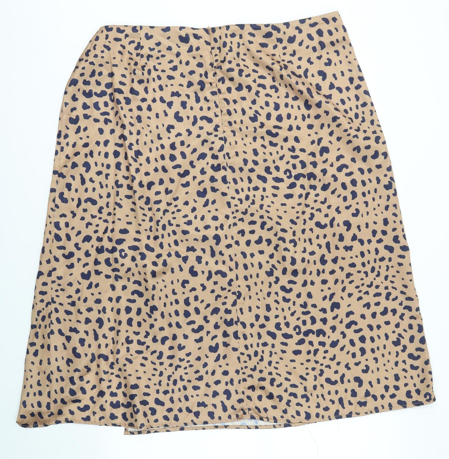 Nasty Gal Womens Brown Animal Print  A-Line Skirt Size 22