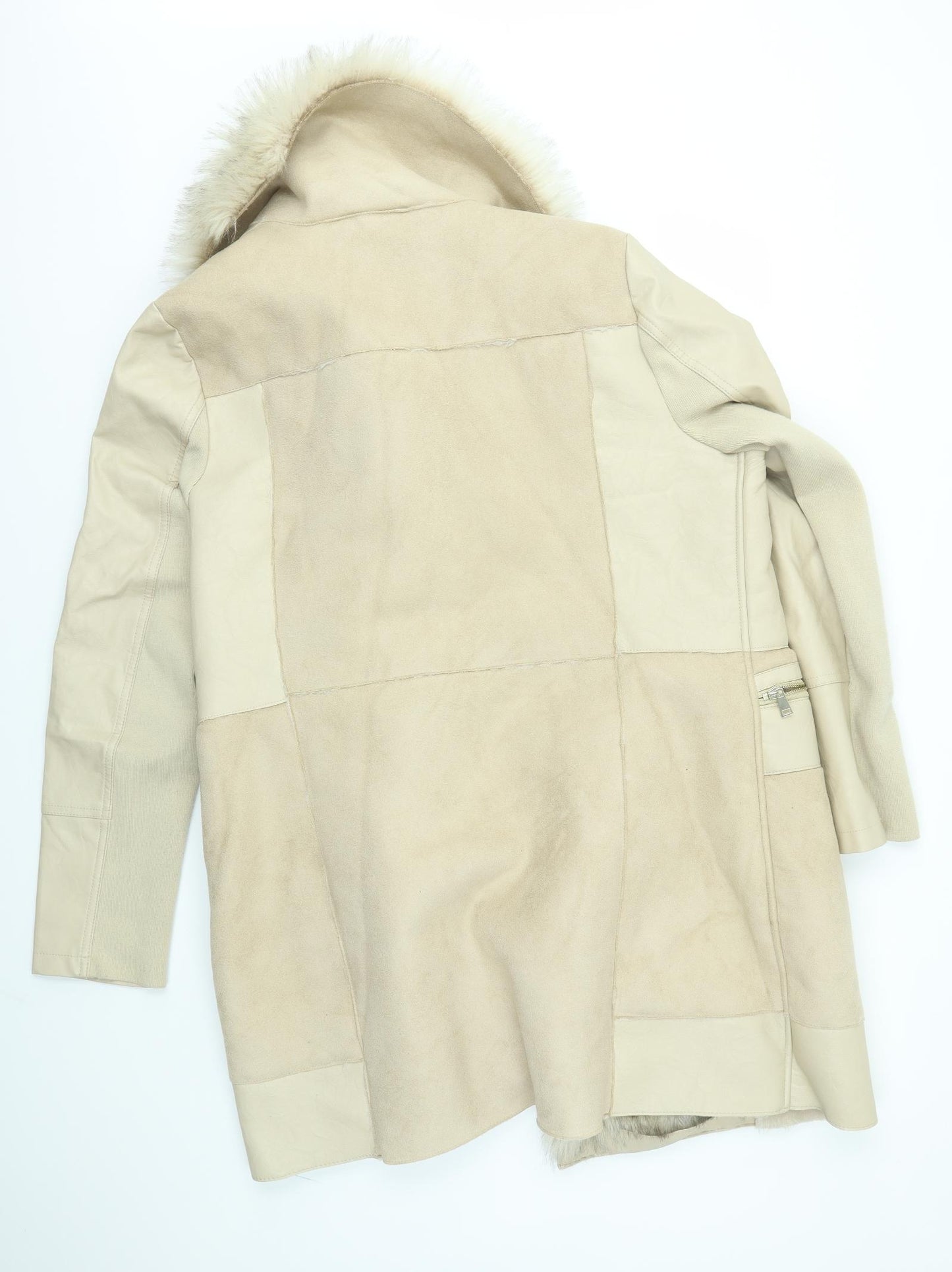 River Island Womens Beige   Overcoat Coat Size 18