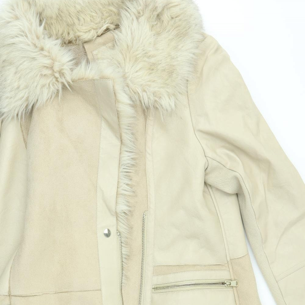 River Island Womens Beige   Overcoat Coat Size 18