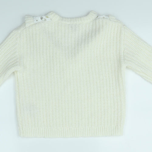 Miss Selfridge Womens Ivory   Pullover Jumper Size 6