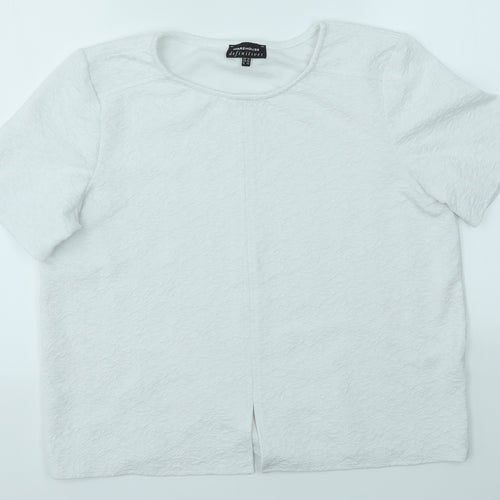 Warehouse Womens White   Basic T-Shirt Size 16