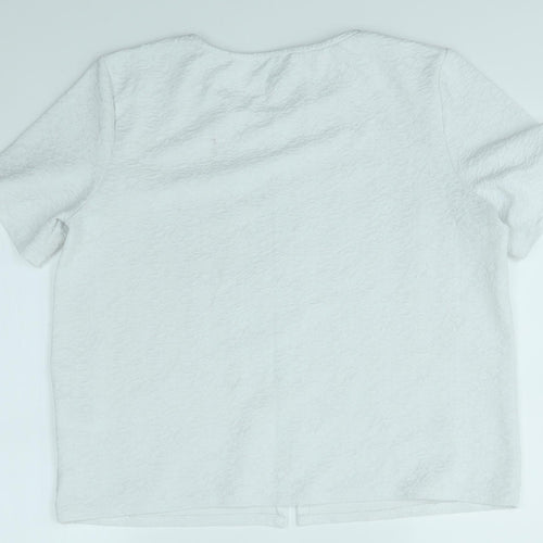 Warehouse Womens White   Basic T-Shirt Size 16