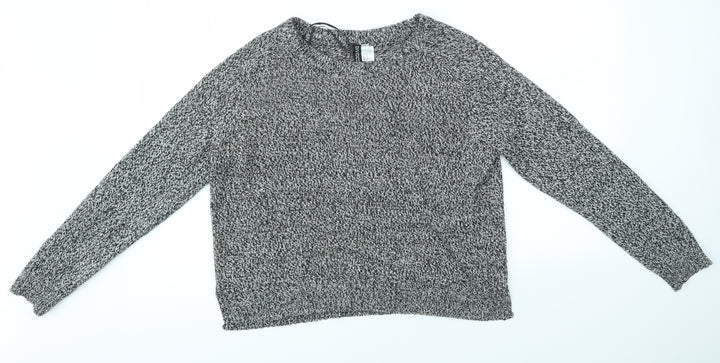 H&M Womens Grey   Pullover Jumper Size M