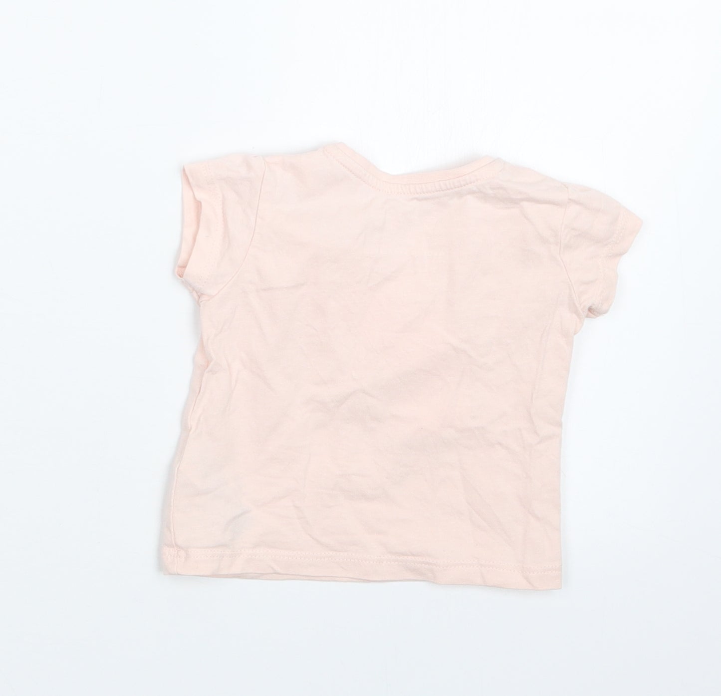 Primark Girls Pink   Basic T-Shirt Size 3-6 Months