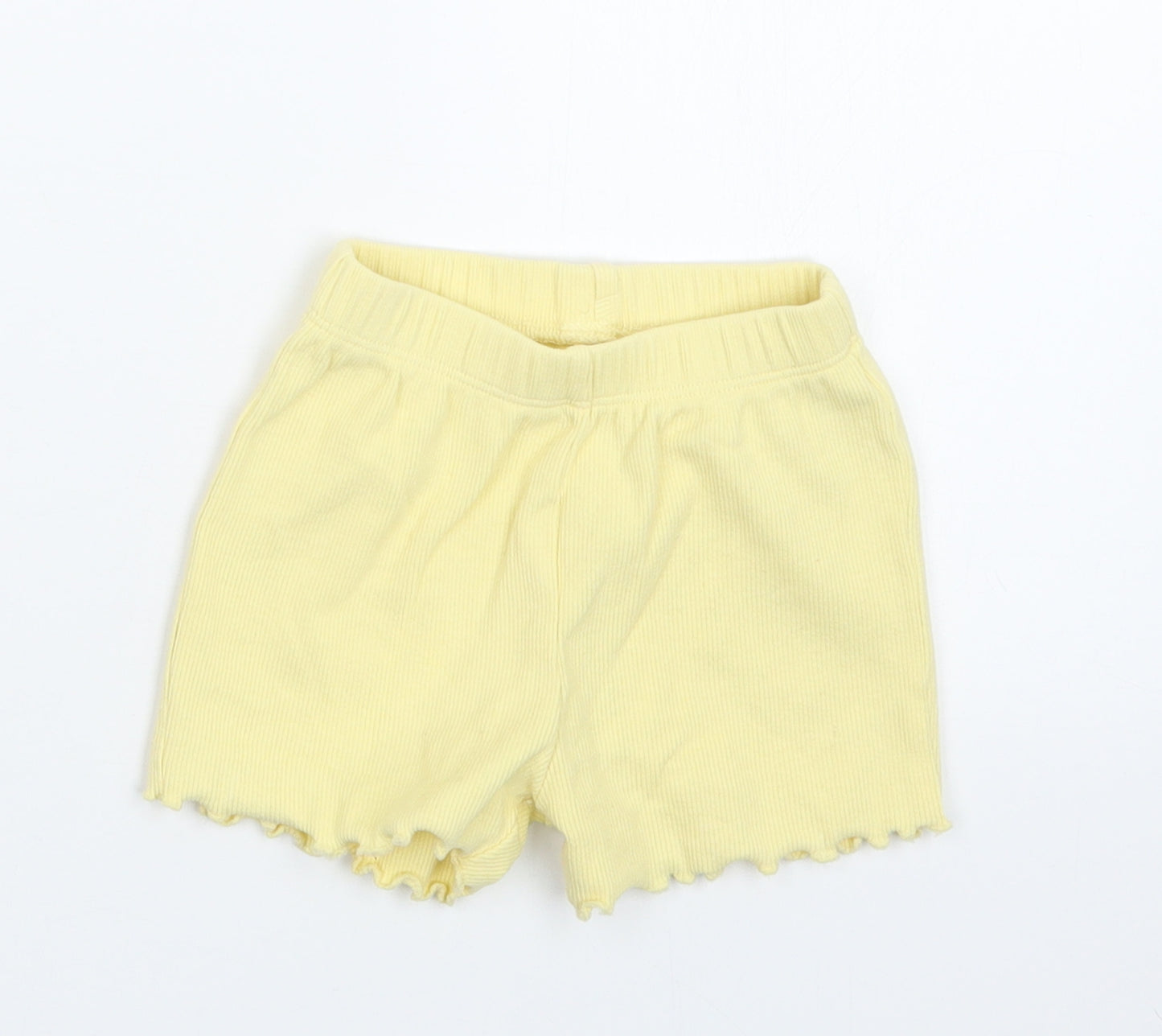 George Girls Yellow   Cropped Trousers Size 3-6 Months