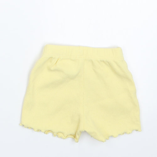 George Girls Yellow   Cropped Trousers Size 3-6 Months