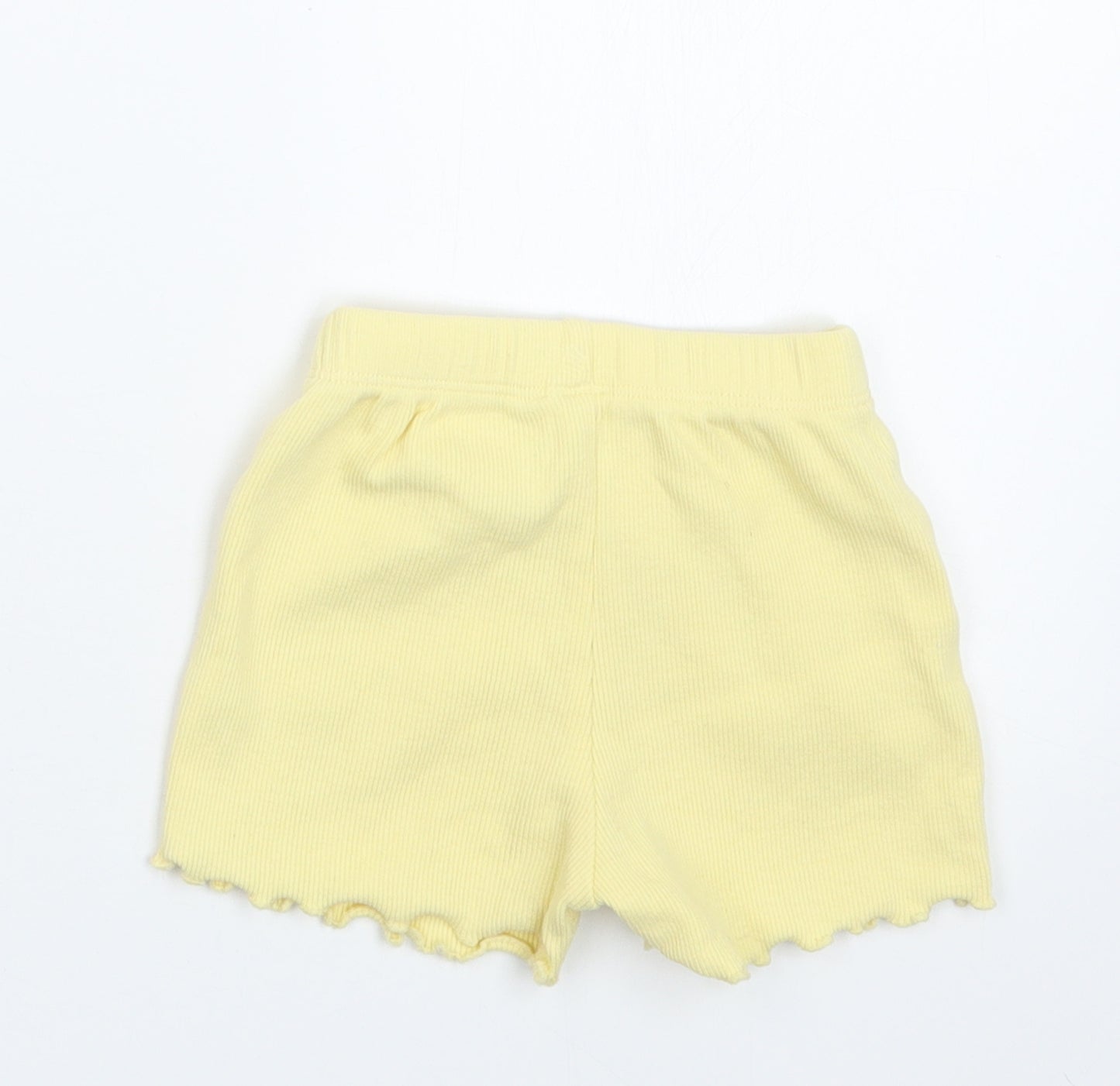 George Girls Yellow   Cropped Trousers Size 3-6 Months