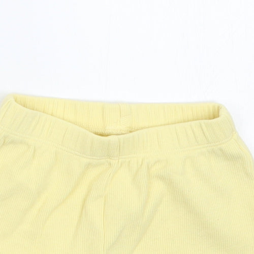 George Girls Yellow   Cropped Trousers Size 3-6 Months