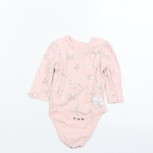 So Cute Girls Pink Floral  Babygrow One-Piece Size 3-6 Months