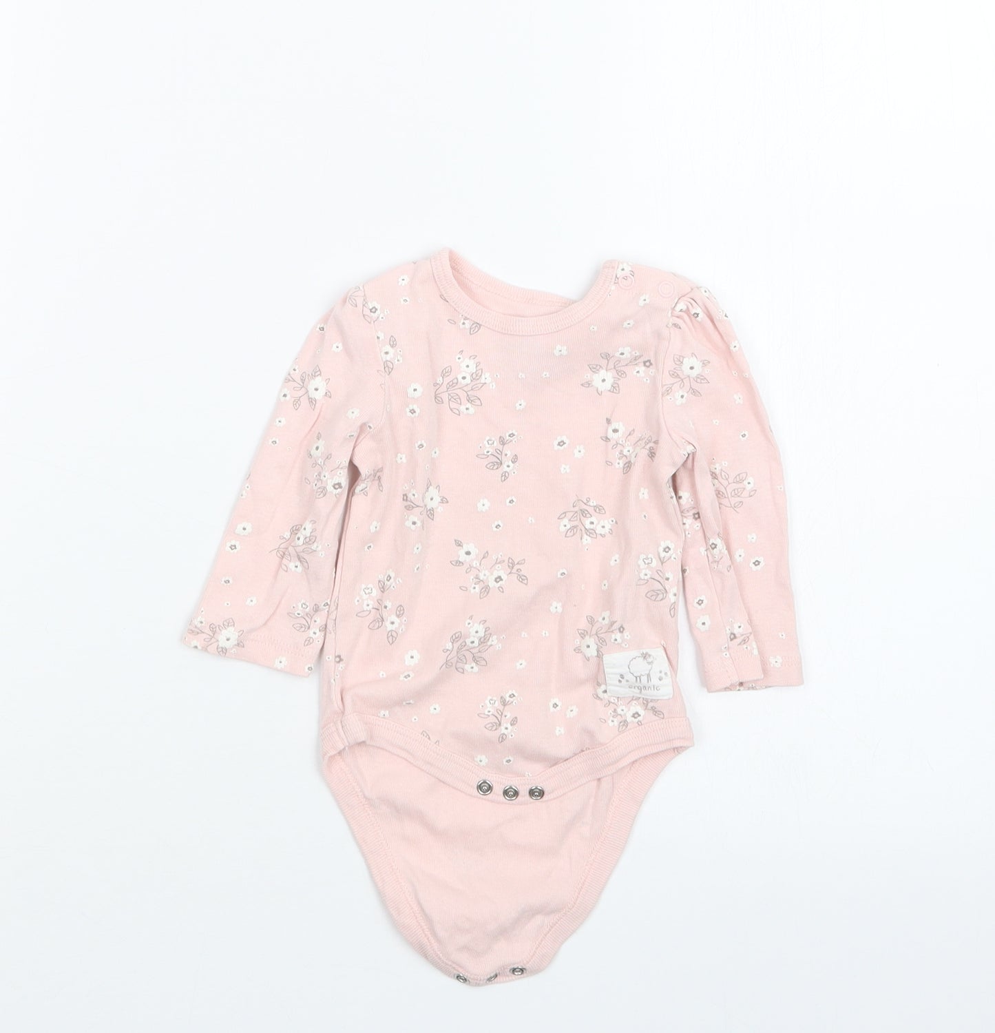 So Cute Girls Pink Floral  Babygrow One-Piece Size 3-6 Months