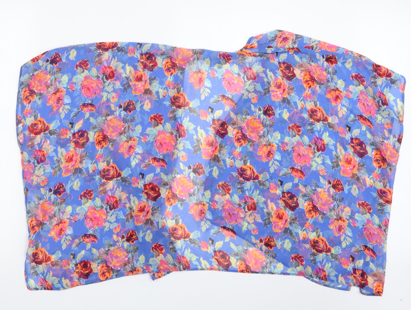 New Look Girls Blue Floral  Kimono Jacket Size S
