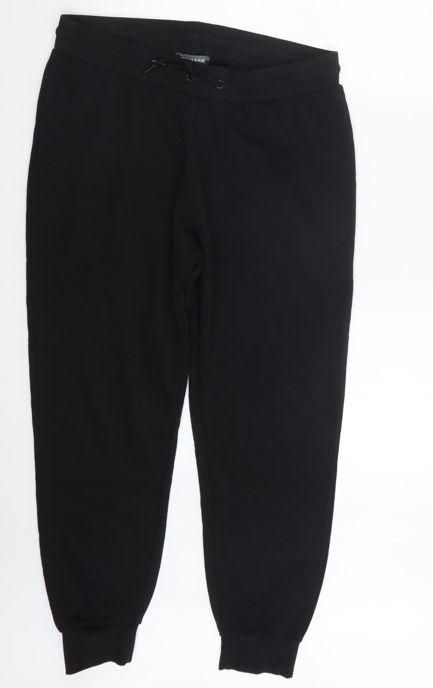 Primark Womens Black   Jogger Trousers Size 14 L25 in