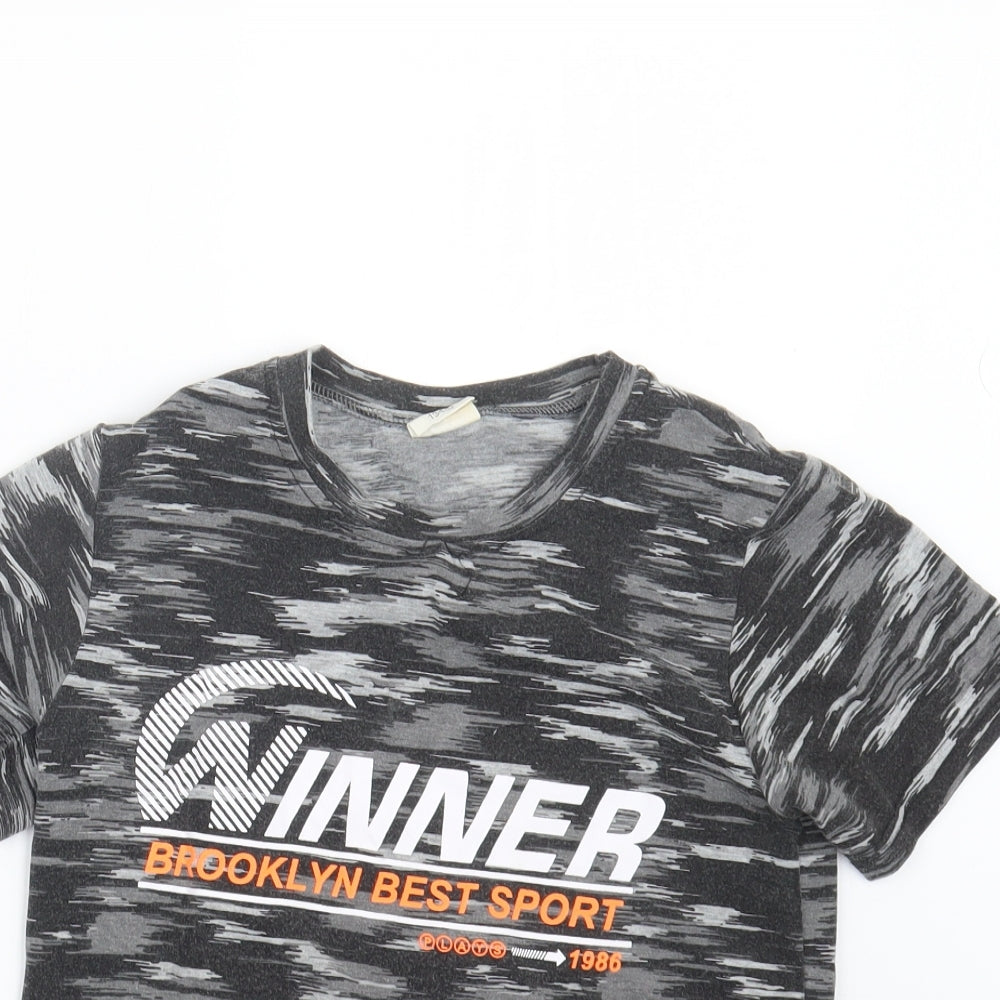 Lusa Kids Boys Black   Basic T-Shirt Size 9 Years