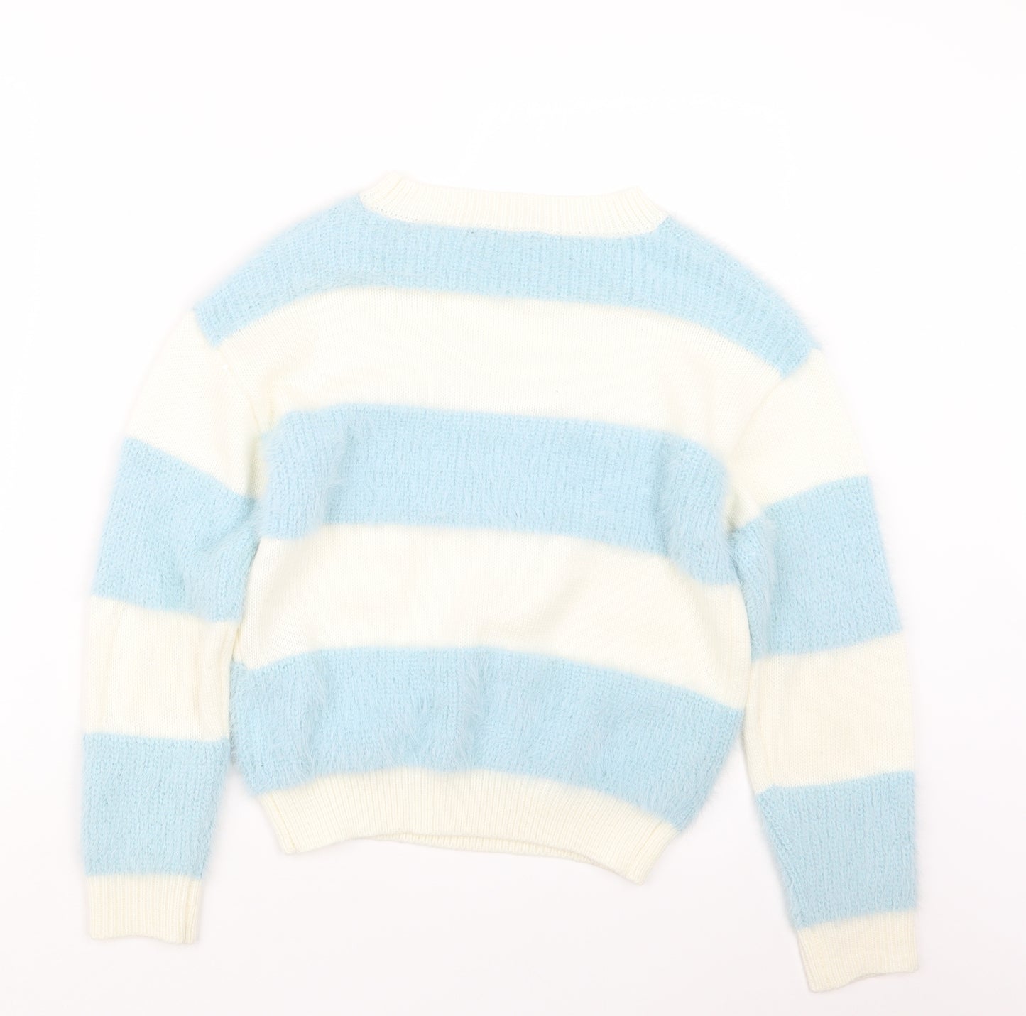 New Look Girls Blue  Knit Pullover Jumper Size 12-13 Years