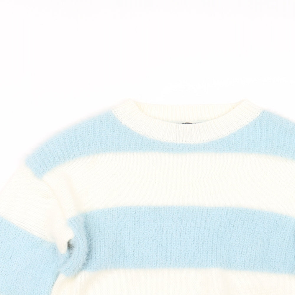 New Look Girls Blue  Knit Pullover Jumper Size 12-13 Years