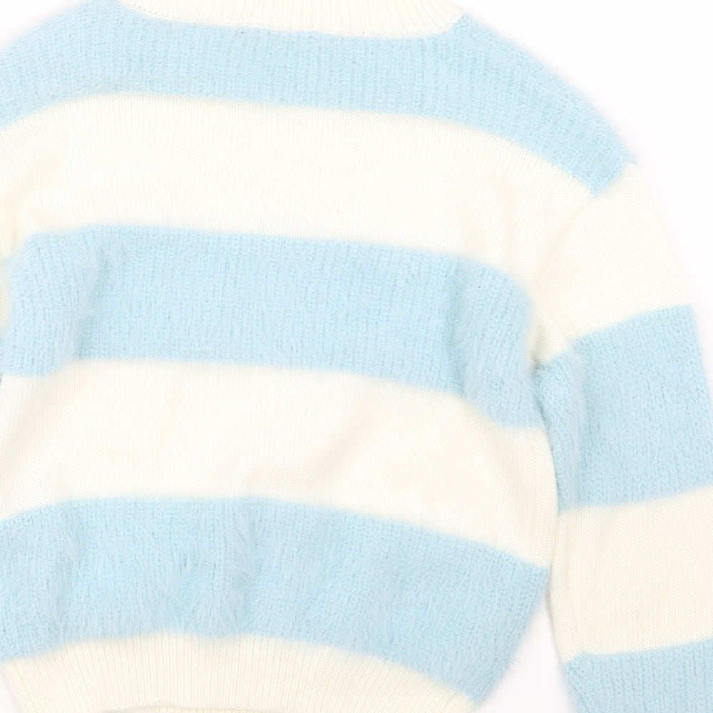 New Look Girls Blue  Knit Pullover Jumper Size 12-13 Years