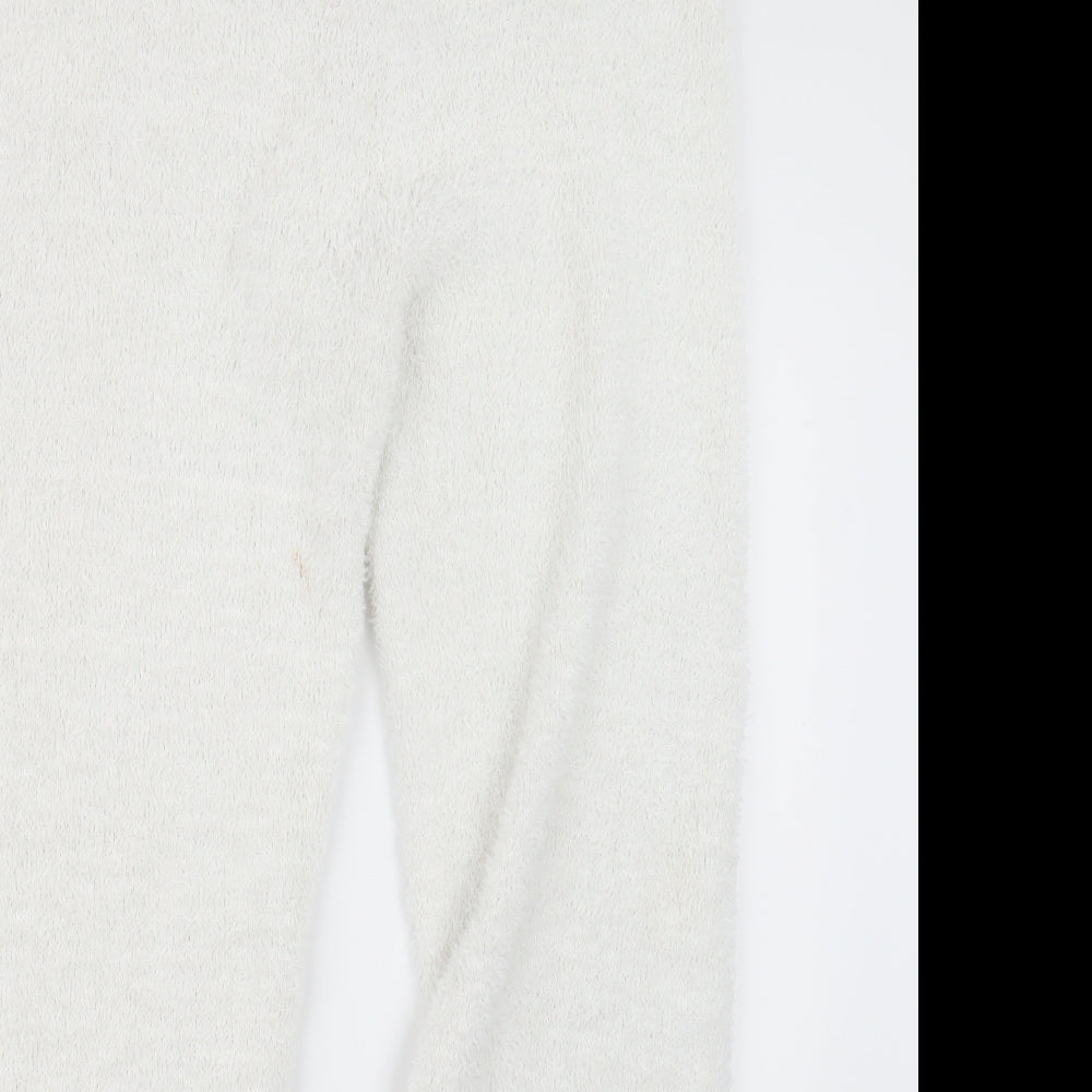 Primark Womens White Geometric  Capri Lounge Pants Size 10