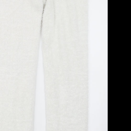 Primark Womens White Geometric  Capri Lounge Pants Size 10