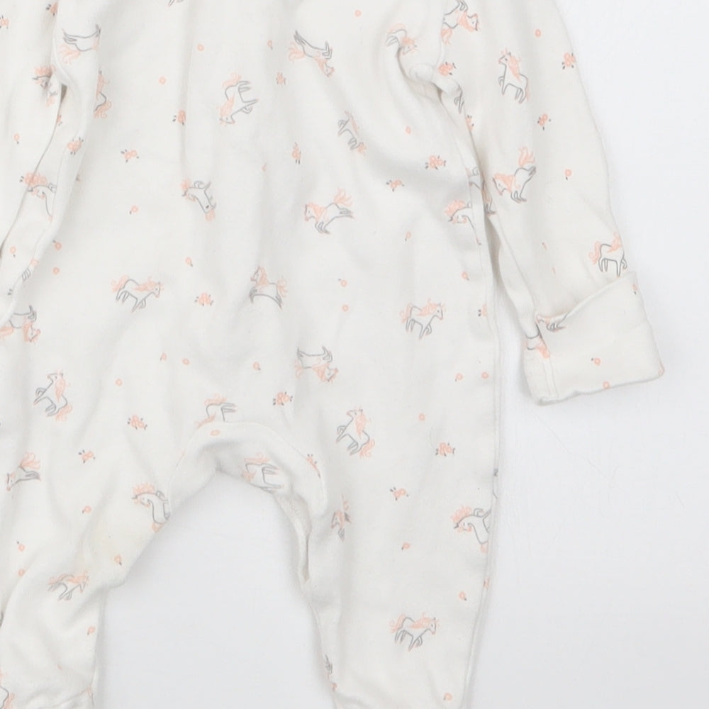 George Girls Pink Geometric  Babydoll One Piece Size Newborn