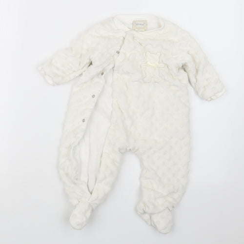 kyle&deena Girls White   Coverall Outfit/Set Size 6-9 Months
