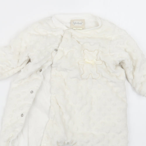 kyle&deena Girls White   Coverall Outfit/Set Size 6-9 Months