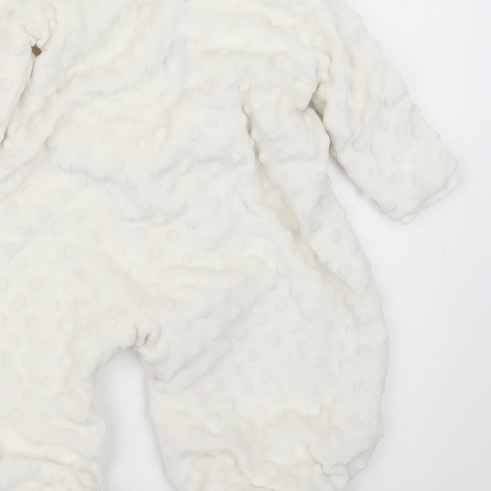 kyle&deena Girls White   Coverall Outfit/Set Size 6-9 Months