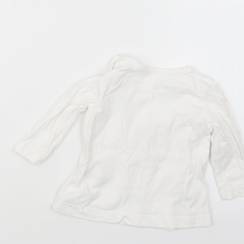Matalan Girls White   Basic T-Shirt Size 3-6 Months