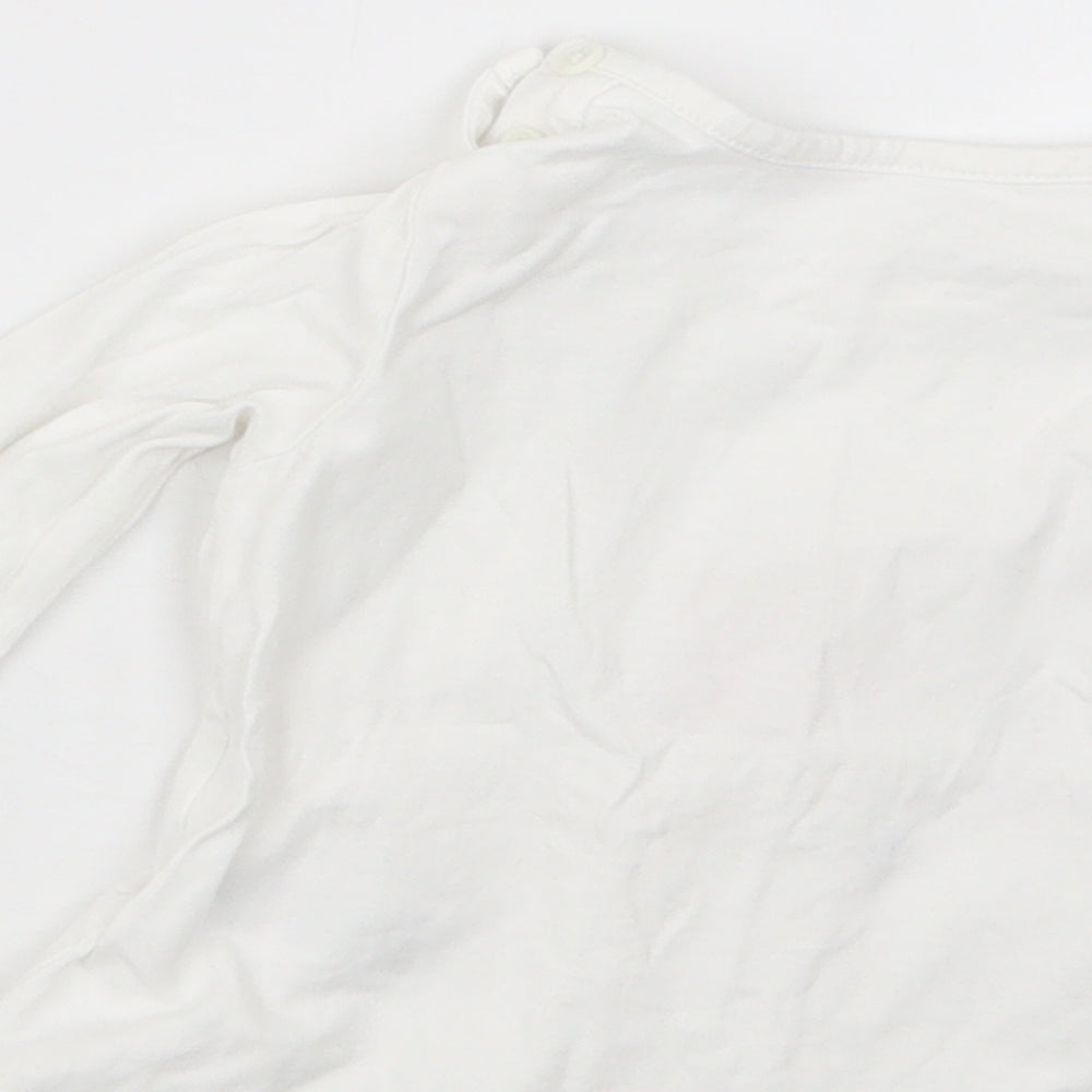 Matalan Girls White   Basic T-Shirt Size 3-6 Months