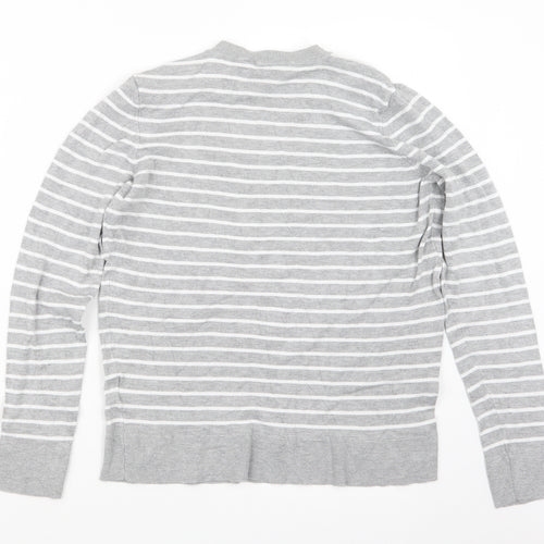 Principles Womens Grey Striped  Pullover Jumper Size 14
