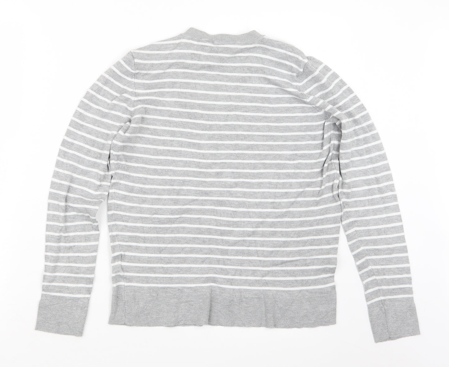 Principles Womens Grey Striped  Pullover Jumper Size 14